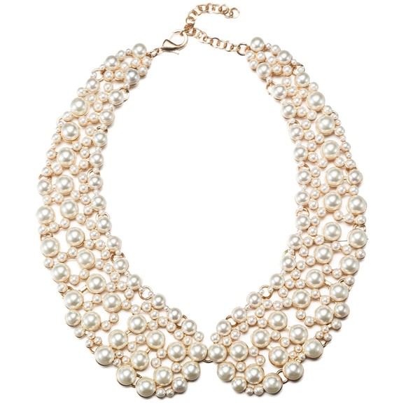eye candy Jewelry Eye Candy La Diana Collar Gold Pearl Necklace Nwt